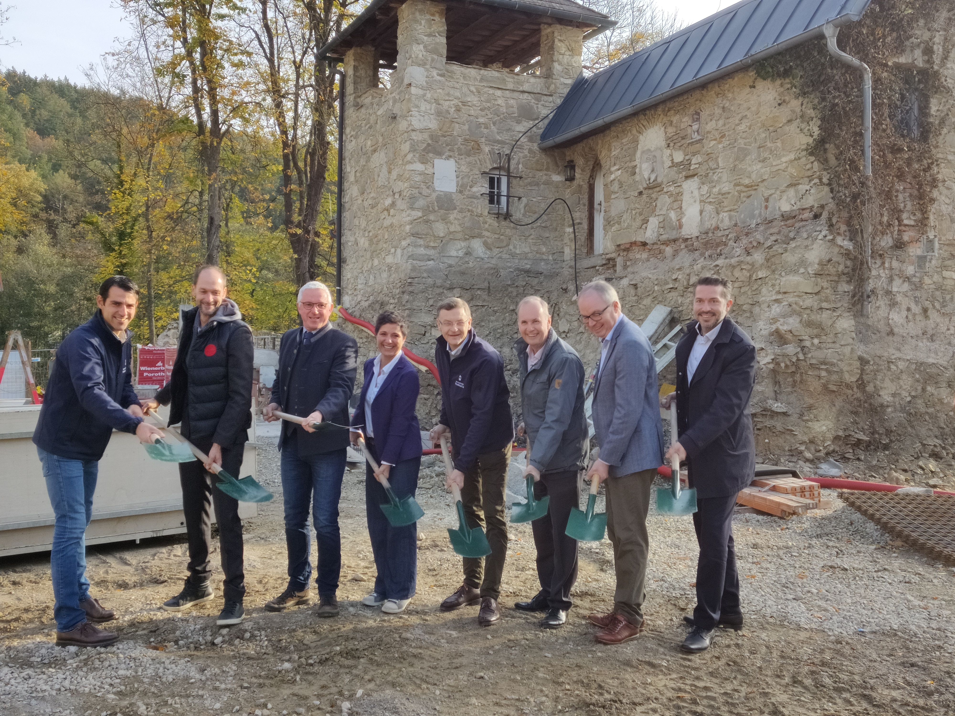 Spatenstichfeier Erweiterung Besucherzentrum Gruppenbild
