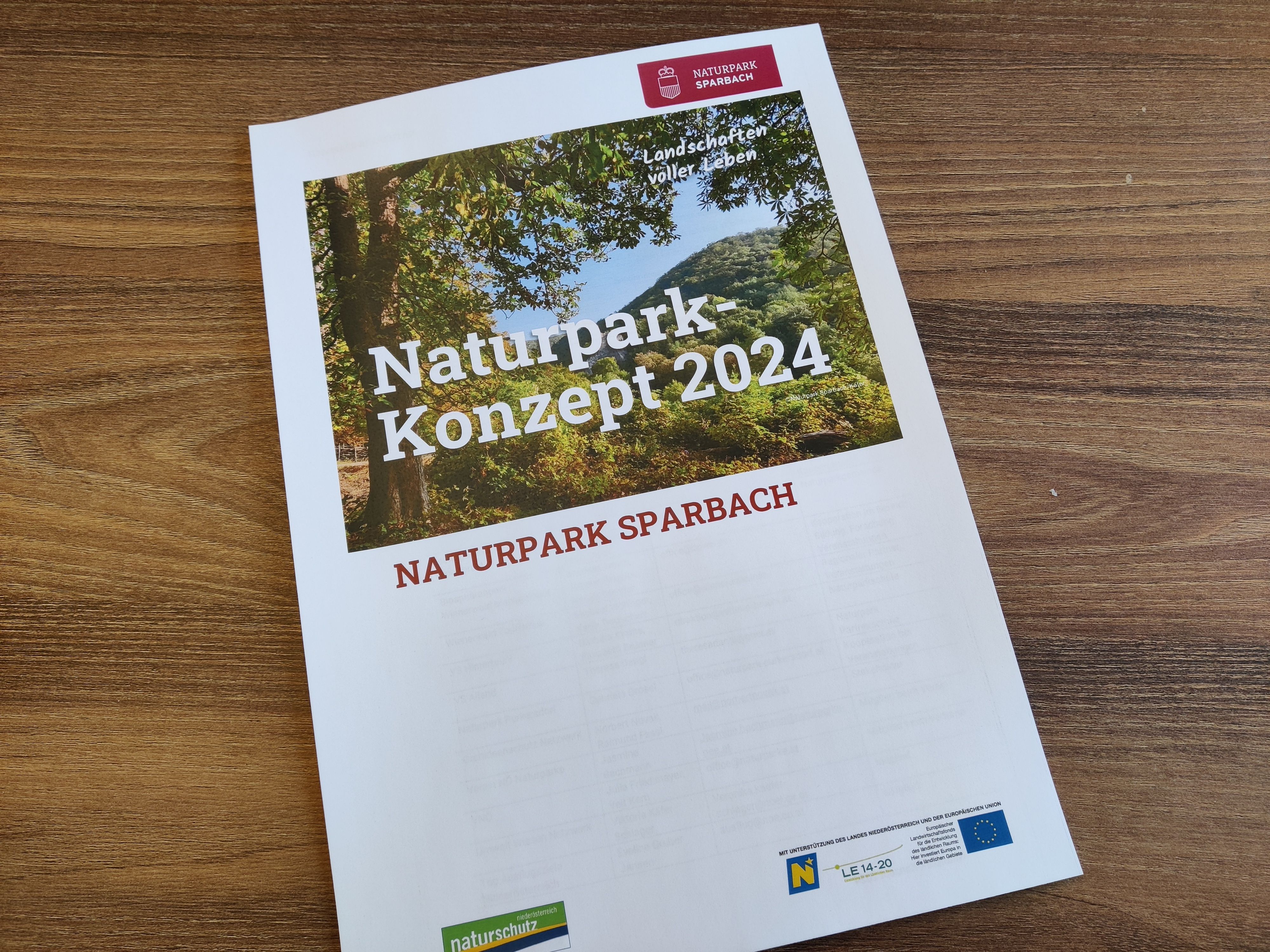 Das neue Naturpark Konzept ist fertig!