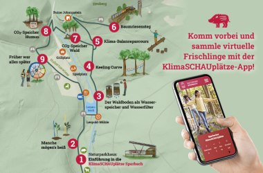KlimaSCHAUpl&auml;tze, &copy; Naturpark Sparbach / message