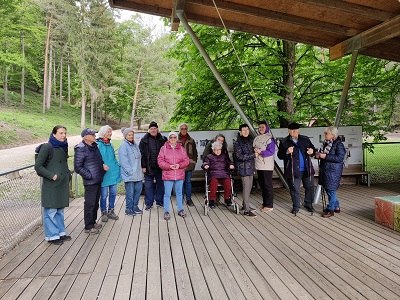 Gruppenbild im Naturparkhaus, © Naturpark Sparbach