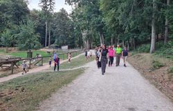 Unterwegs im Naturpark mit der Gruppe zur Batnight