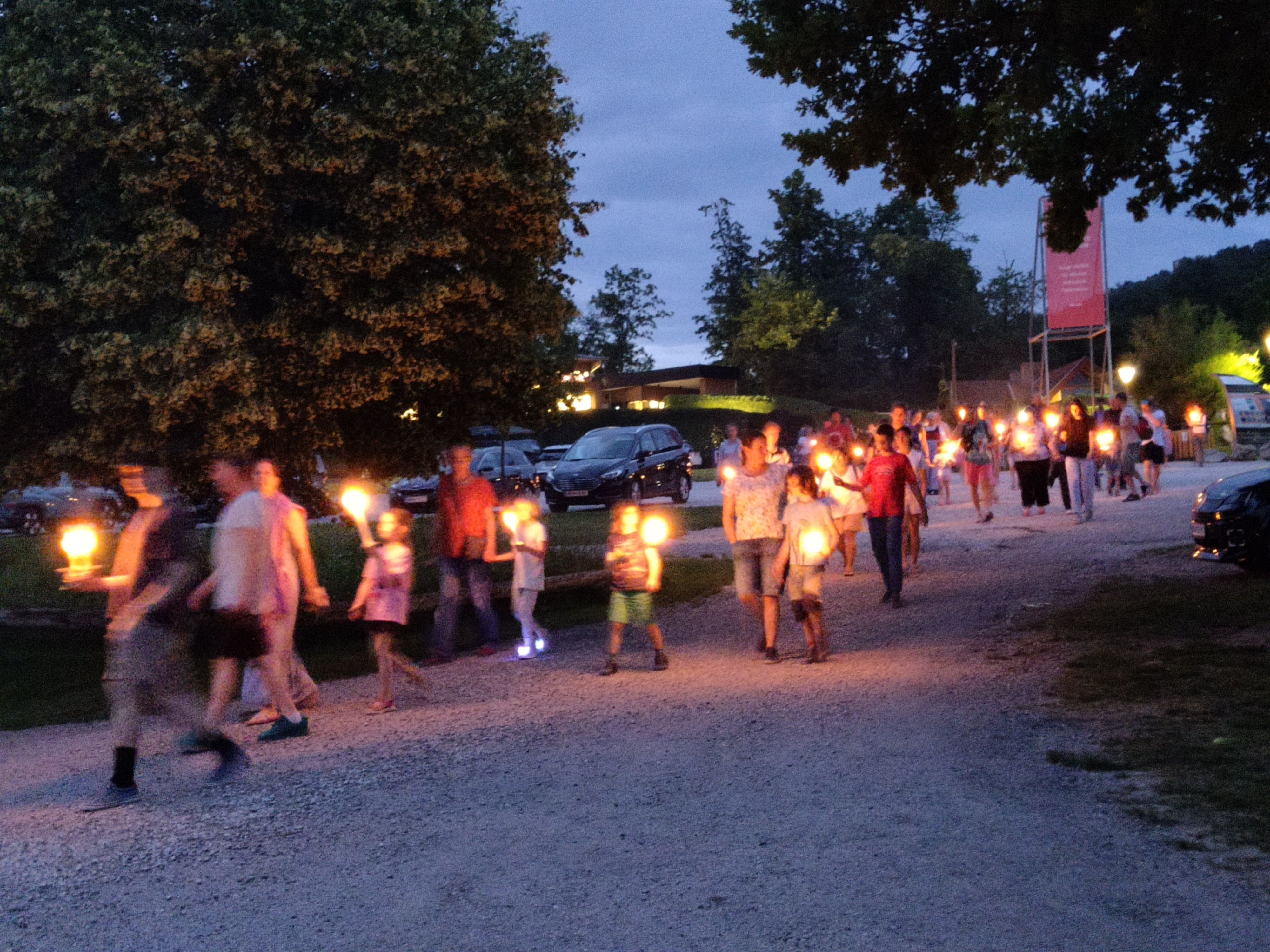 Fackelzug zum Feuerplatz